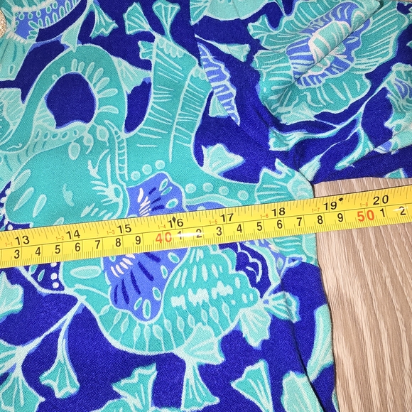 Lilly Pulitzer Vibrant Blue and Green Long Sleeve Dress - Picture 8 of 10